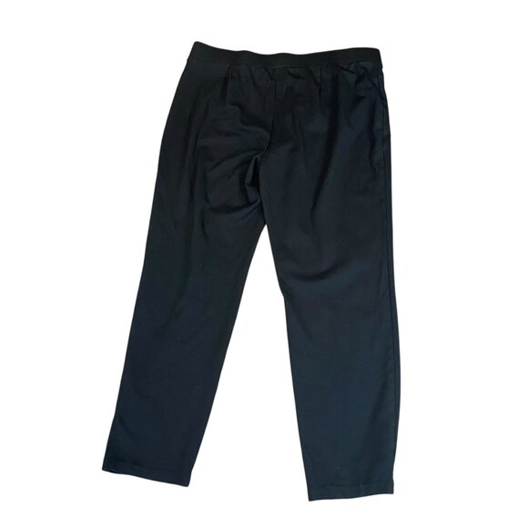 89th + Madison Black Pull-On Ankle Pants Sz L #269K - Picture 3 of 5